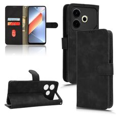 Custodia per telefono in pelle magnetica con chiusura magnetica per Honor Play 60 Plus (nero)