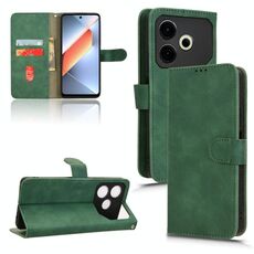 Custodia per telefono in pelle con vibrazione magnetica Skin Feel per Honor Play 60 Plus (verde)