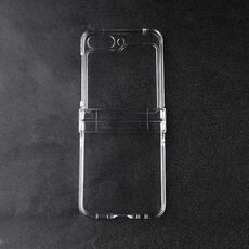Per Samsung Galaxy Z Flip6 3 in 1 Custodia protettiva antiurto trasparente per PC (trasparente)