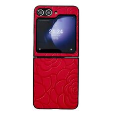 Custodia protettiva per telefono con motivo floreale Impression per Samsung Galaxy Z Flip6 (rosso)