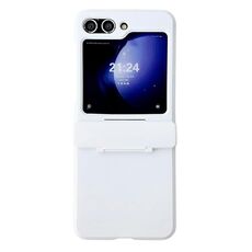 Custodia per telefono antiurto a copertura totale per Samsung Galaxy Z Flip6 Skin Feel PC (bianca)
