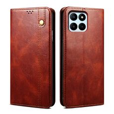Per Honor X6b 4G Global Oil Wax Crazy Horse Texture Custodia in pelle per telefono (marrone)
