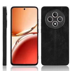 Per OPPO Reno12 F 5G Custodia per telefono con motivo a mucca e cuciture (nero)