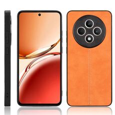 Per OPPO Reno12 F 5G Custodia per telefono con motivo a mucca e cuciture (giallo)