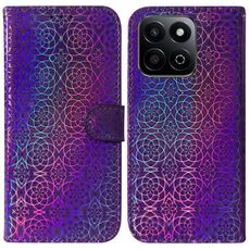 Per Honor Play 60 Plus Custodia per telefono in pelle con fibbia magnetica colorata (viola)