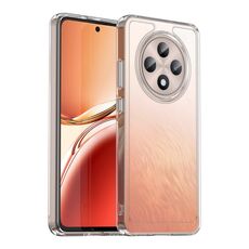 Per OPPO Reno12 F 4G Custodia per telefono in TPU ibrida acrilica serie colorata (trasparente)