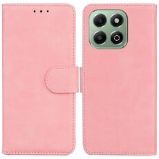 Custodia per telefono in pelle flip color puro per Honor X6b (rosa)