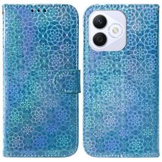 Per Honor X60i Custodia per telefono in pelle con fibbia magnetica colorata (blu)
