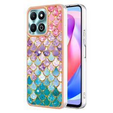 Custodia per telefono in TPU IMD galvanica per Honor X6b (scaglie colorate)
