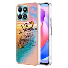 Custodia per telefono in TPU IMD galvanica per Honor X6b (farfalla da sogno)