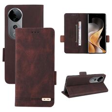 Per vivo S19 Pro Custodia in pelle con chiusura magnetica (marrone)