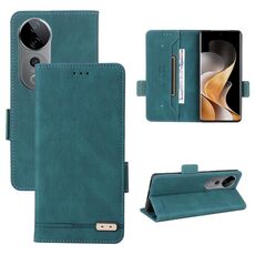 Per vivo S19 Pro Custodia in pelle con chiusura magnetica (verde)