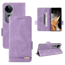 Per vivo S19 Pro Custodia in pelle con chiusura magnetica (viola)