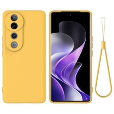 Per vivo V40 Pro Custodia per telefono antiurto in silicone liquido a tinta unita con copertura totale (giallo)