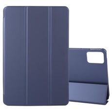 Per Lenovo Xiaoxin Pad Pro 12.7 2025 Custodia in silicone e pelle a tre ante per tablet (blu scuro)