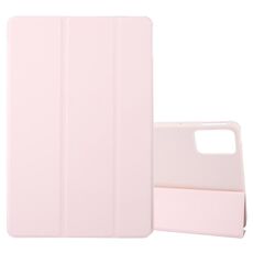 Per Lenovo Xiaoxin Pad Pro 12.7 2025 Custodia per tablet in pelle di silicone a tre ante (rosa)