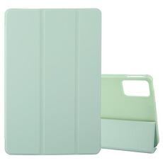 Per Lenovo Xiaoxin Pad Pro 12.7 2025 Custodia in silicone a tre ante in pelle per tablet (verde)
