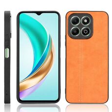 Per Honor X6b Custodia per telefono con motivo a mucca e cuciture (giallo)