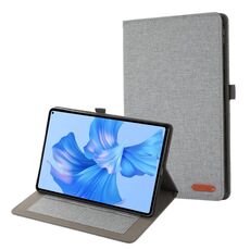 Per Xiaomi Redmi Pad SE 8.7 4G Custodia in tessuto e pelle per tablet (grigio)