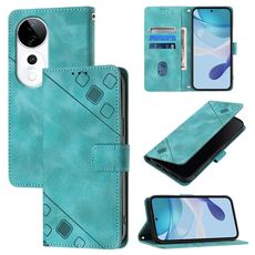 Per vivo S19 Pro Custodia in pelle goffrata Skin Feel (verde)