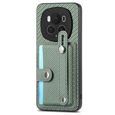 Per Honor Magic 6 5G Polsino Cavalletto Porta carte Portafoglio Cover posteriore Custodia per telefono con coltello per utensili (Verde)