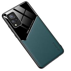 Custodia per telefono in vetro organico in pelle all-inclusive per vivo S9 (verde)
