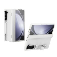 Per Samsung Galaxy Z Fold6 5G Custodia per telefono antiurto all-inclusive con supporto (bianco)