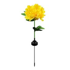 Lampada da prato solare LED Simulazione Fiore Giardino Luci decorative per atmosfera, Stile: Peonia