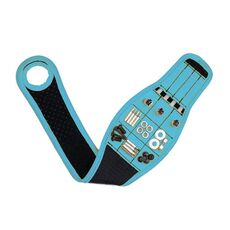 Cinghia portaoggetti magnetica per accessori in metallo con avvolgimento del pollice (blu)