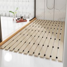 Tappetino antiscivolo per bagno con doccia Tappetino antiscivolo per bagno domestico anticaduta impermeabile, dimensioni: 43x61 cm (Beige)