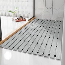 Tappetino antiscivolo per bagno con doccia Tappetino antiscivolo per bagno domestico anticaduta impermeabile, dimensioni: 61x90 cm (grigio)
