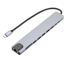 Docking station con interfaccia USB-C / Type-C 10 in 1 HUB multifunzione