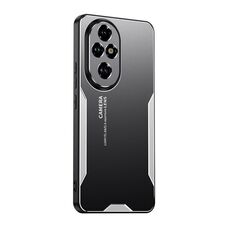 Custodia per telefono ibrida in metallo TPU per Honor 200 Blade Series (argento)