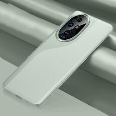 Custodia per telefono antiurto all-inclusive in pelle tinta unita per Honor 200 Pro (verde)