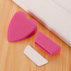 Fermaporta antivento in PVC Fermaporta per uso domestico con scatola di immagazzinaggio (rosa)