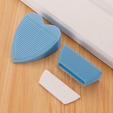 Fermaporta antivento in PVC Fermaporta per uso domestico con scatola di immagazzinaggio (azzurro)