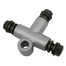 Interfaccia connettore a tre vie per tubo olio freno ATV da 10 mm