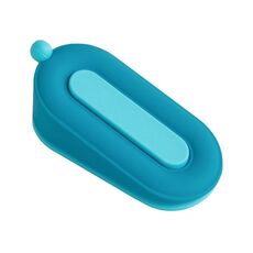 Fermaporta fisso senza fori per uso domestico, fermaporta a ciambella anticollisione (blu)