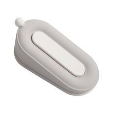 Fermaporta fisso senza fori per uso domestico, fermaporta a ciambella anticollisione (grigio)