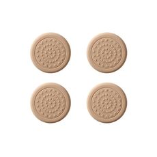 4 pz/set Coprigambe per sedia silenzioso e resistente all'usura Sgabello per uso domestico Cuscinetti protettivi antiscivolo, Stile: 50mm Colore mandorla rotondo