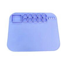 Tappetino quadrato per pittura in silicone, 40 x 50 cm, per disegnare con l'argilla (viola chiaro)