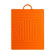Tappetino per griglia con ripiano laterale in silicone per forno Blackstone con maniglia (arancione)