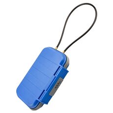Cassetta di sicurezza per chiavi del telefono cellulare della piscina, impermeabile all'aperto, per la password della spiaggia (blu)