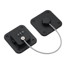 Serratura di sicurezza per bambini Serratura a combinazione per armadietto con cassetti per frigorifero, limitatore di finestra senza foro, specifica: nero a 3 bit