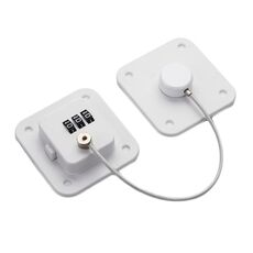 Serratura di sicurezza per bambini Serratura a combinazione per armadietto con cassetti per frigorifero, limitatore di finestra senza foro, specifica: bianco a 3 bit