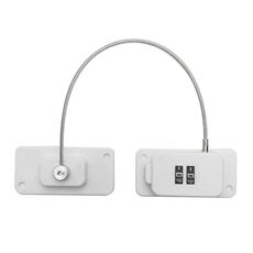 Serratura di sicurezza per bambini Serratura a combinazione per armadietto con cassetti per frigorifero, limitatore di finestra senza foro, specifica: bianco a 2 bit
