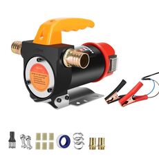 Piccola pompa dell'olio autoadescante elettrica diesel portatile, tensione: 12 V avanti e indietro