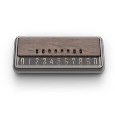 Targa mobile per auto, metallo, legno, aromaterapia, magnetica, luminosa (metallo + registro)