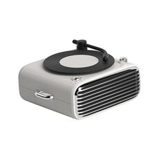 YJQ-D10 Altoparlante Bluetooth portatile per giradischi in vinile retrò da tavolo (bianco)