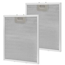 2 filtri per cappa da cucina da 10,2 x 12,5 pollici, filtro antigrasso per cappa in alluminio a 5 strati